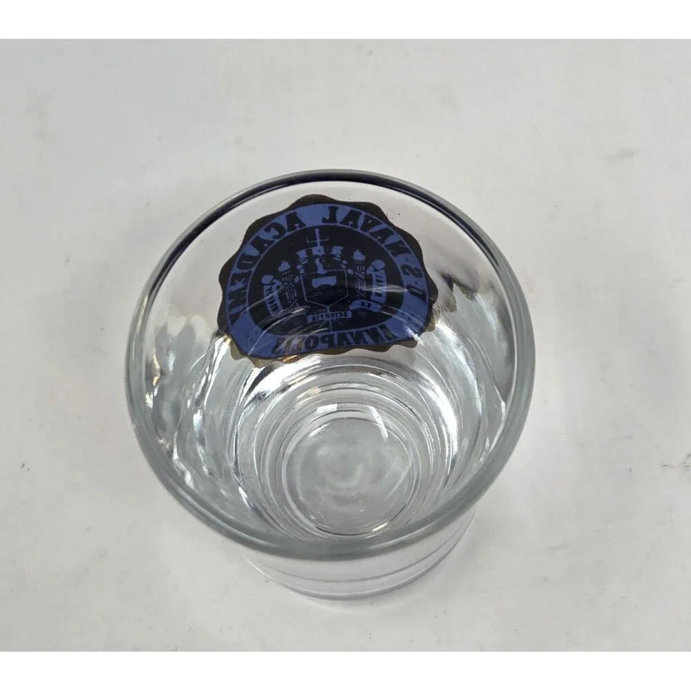Vintage US Naval Academy Annapolis Shot Glass USNA Souvenir Military Collectible
